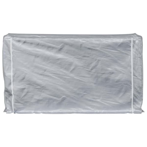 vidaXL polttopuuteline sadesuojalla 250x25x150 cm galvanoitu teräs