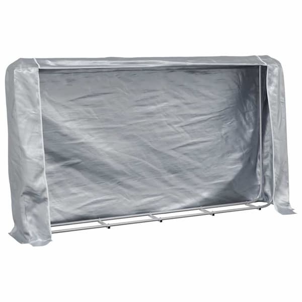 vidaXL polttopuuteline sadesuojalla 250x25x150 cm galvanoitu teräs