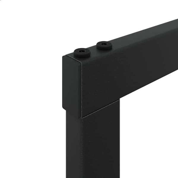 vidaXL Vedstativ svart 110x30x116 cm stål