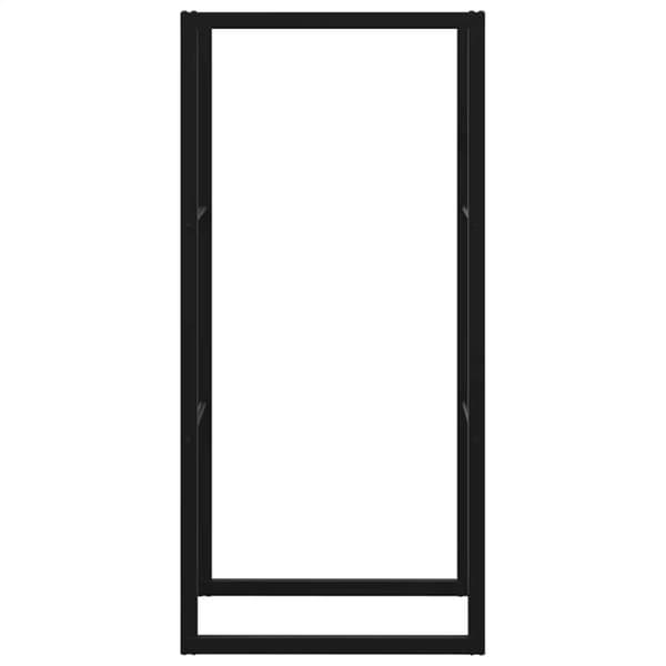 vidaXL Vedställ svart 55x30x116 cm stål