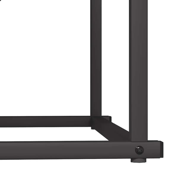 vidaXL Polttopuuteline musta 70x43x34,5 cm kylmävalssattu teräs