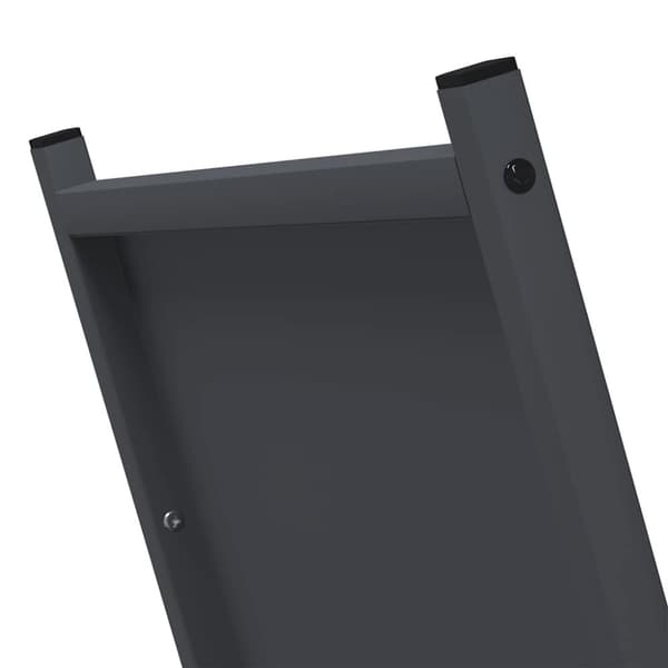vidaXL Polttopuuteline antrasiitti 69,5x35x81 cm kylmävalssattu teräs