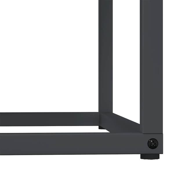 vidaXL Polttopuuteline antrasiitti 69,5x35x81 cm kylmävalssattu teräs
