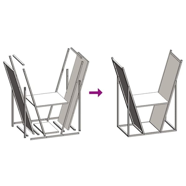 vidaXL Polttopuuteline antrasiitti 69,5x35x81 cm kylmävalssattu teräs