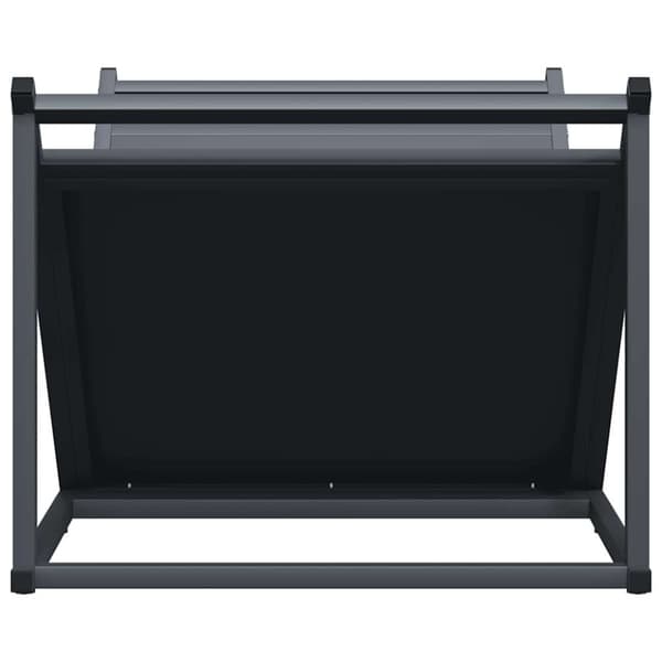 vidaXL Polttopuuteline antrasiitti 70x43x34,5 cm kylmävalssattu teräs