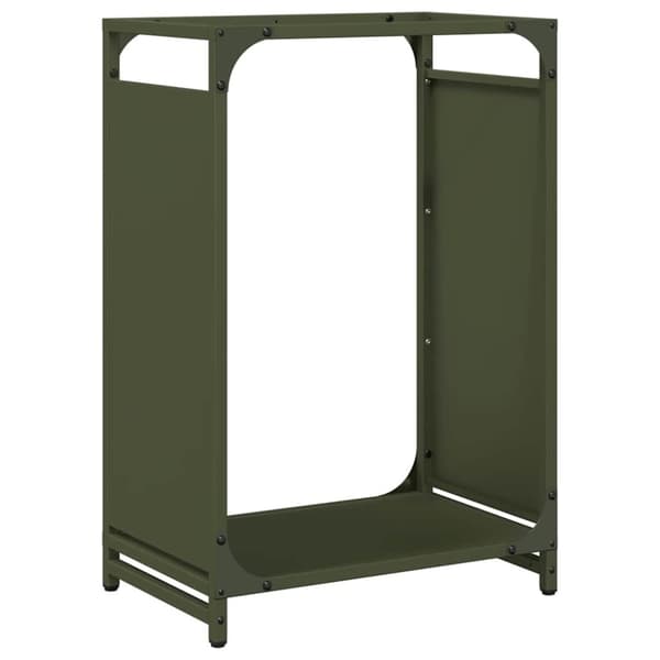vidaXL Polttopuuteline 44x28x65 cm kylmävalssattu teräs
