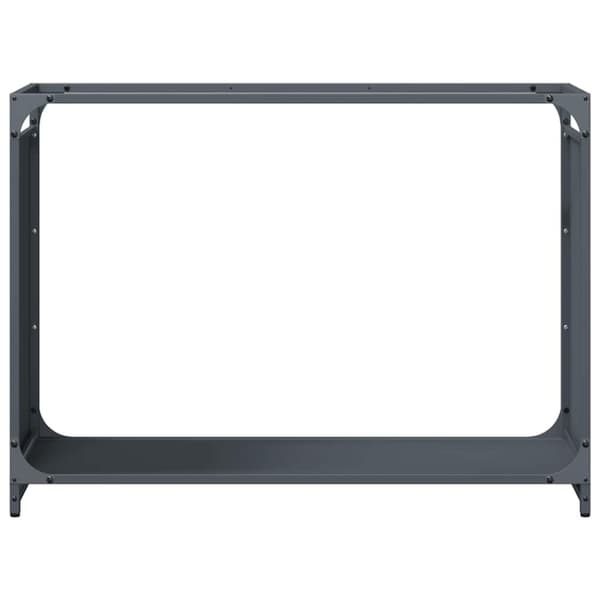 vidaXL brændestativ 90x28x65 cm koldvalset stål antracitgrå
