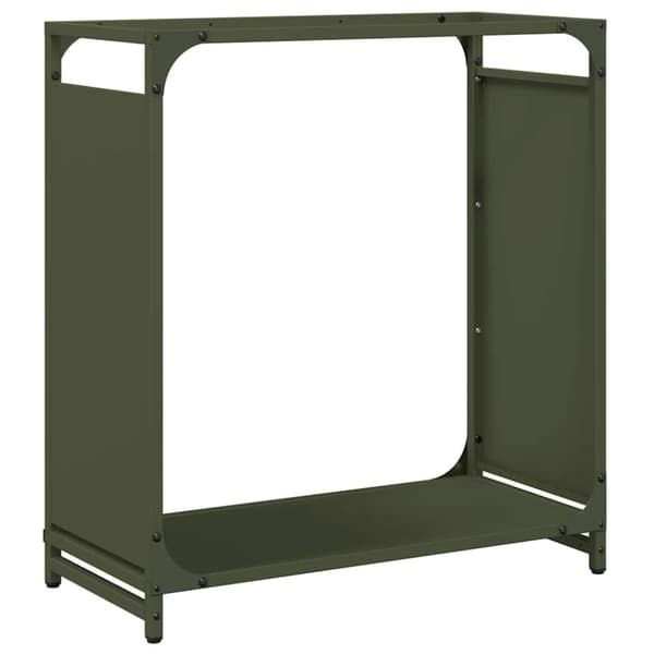 vidaXL Polttopuuteline 60x28x65 cm kylmävalssattu teräs