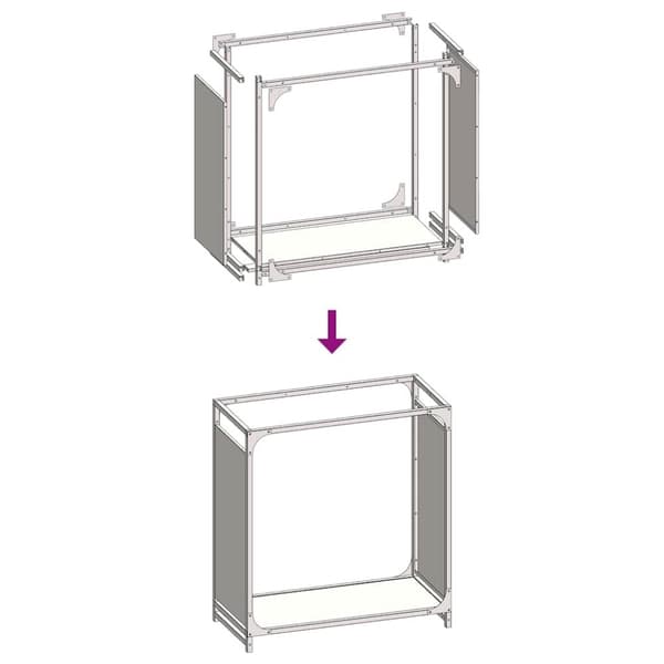 vidaXL Polttopuuteline 60x28x65 cm kylmävalssattu teräs