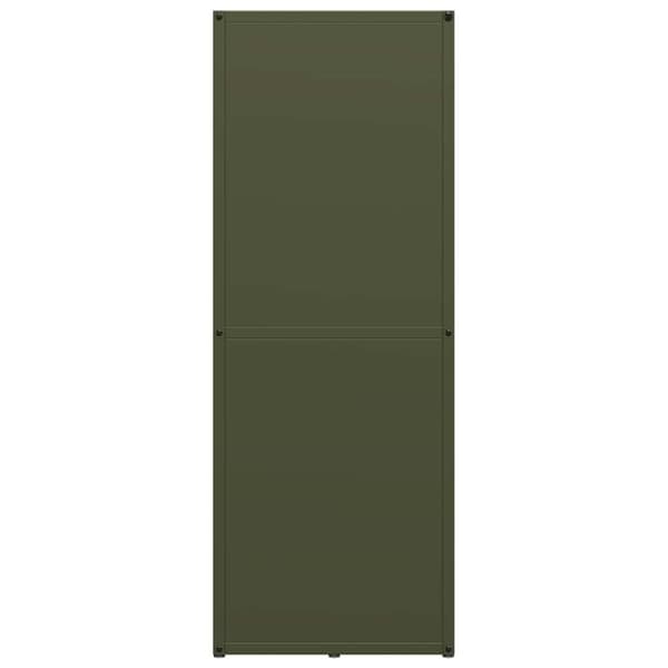 vidaXL Polttopuuteline 40x30x80 cm kylmävalssattu teräs