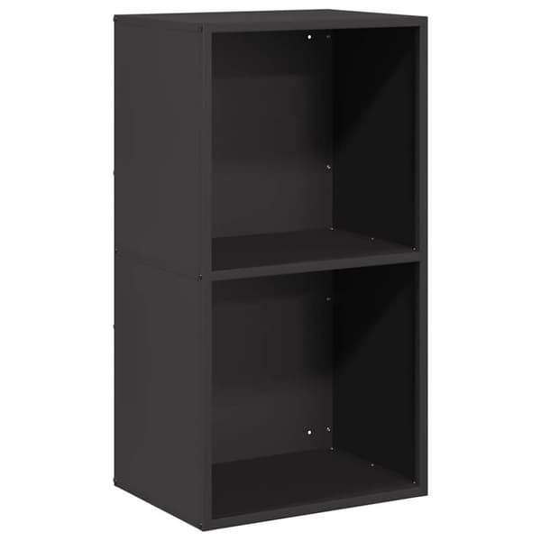 vidaXL Polttopuuteline musta 40x30x75 cm kylmävalssattu teräs