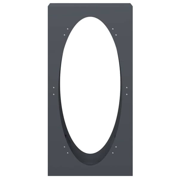 vidaXL Polttopuuteline antrasiitti 50x23x100 cm kylmävalssattu teräs
