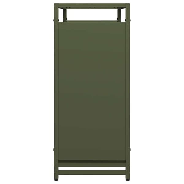 vidaXL Polttopuuteline 90x28x65 cm kylmävalssattu teräs