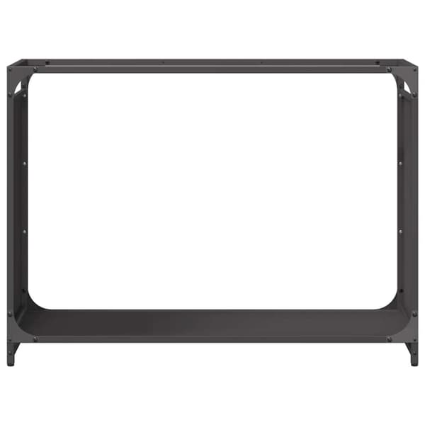 vidaXL brændestativ 90x28x65 cm koldvalset stål sort