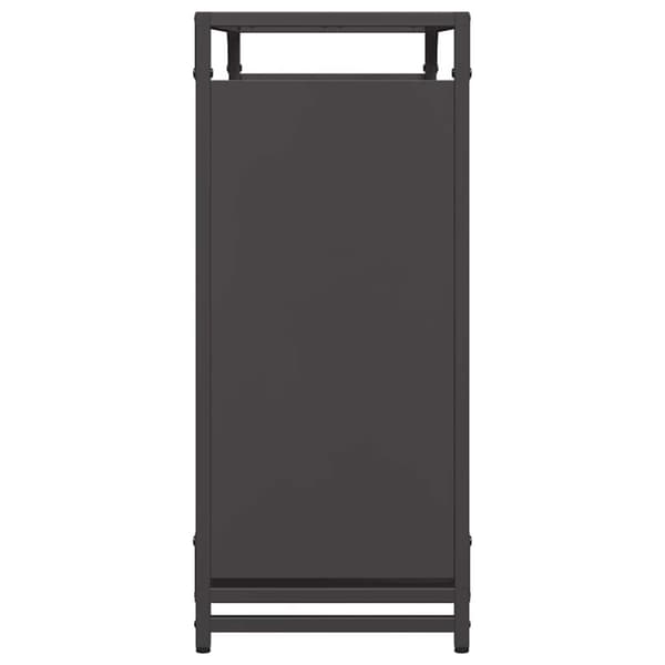 vidaXL brændestativ 90x28x65 cm koldvalset stål sort