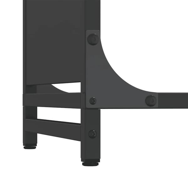 vidaXL brændestativ 90x28x65 cm koldvalset stål sort