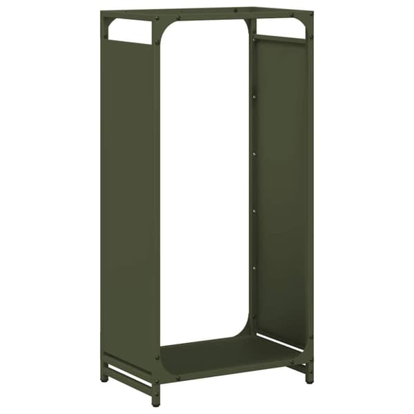 vidaXL Polttopuuteline 44x28x90 cm kylmävalssattu teräs