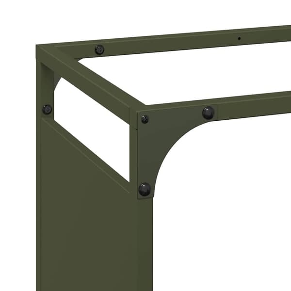 vidaXL Polttopuuteline 44x28x90 cm kylmävalssattu teräs