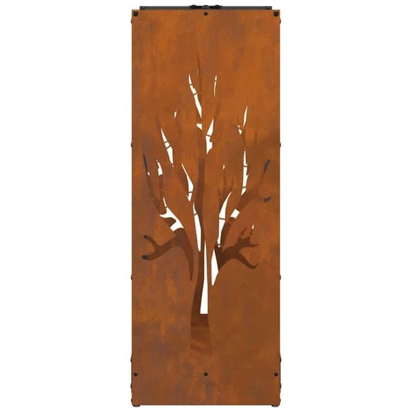 vidaXL Polttopuuteline 40x30x80 cm Säänkestävä teräs