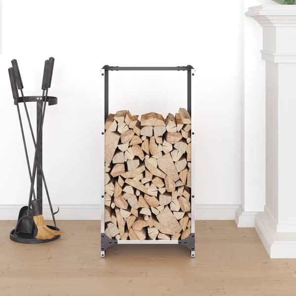 vidaXL brændestativ 40x30x80 cm rustfrit stål