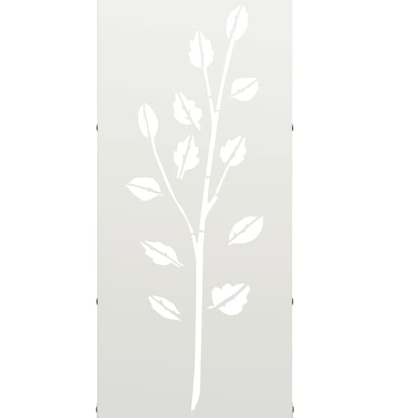 vidaXL brændestativ 40x30x80 cm koldvalset stål hvid
