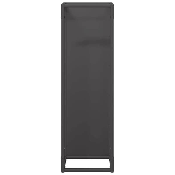 vidaXL brændestativ 25x25x80 cm koldvalset stål sort
