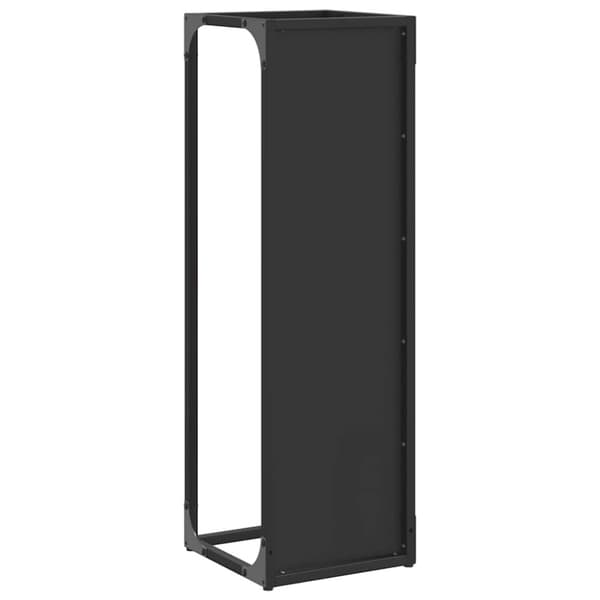 vidaXL brændestativ 25x25x80 cm koldvalset stål sort