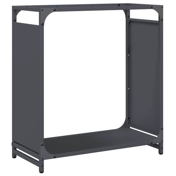 vidaXL Vedstativ antrasitt 60x28x65 cm kaldvalset stål