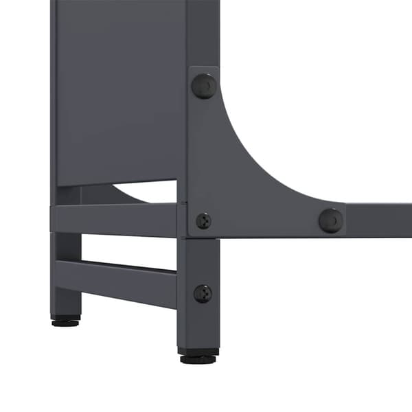 vidaXL Vedstativ antrasitt 60x28x65 cm kaldvalset stål