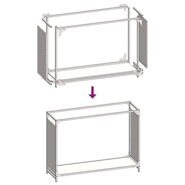 vidaXL Vedställ vit 90x28x65 cm kallvalsat stål