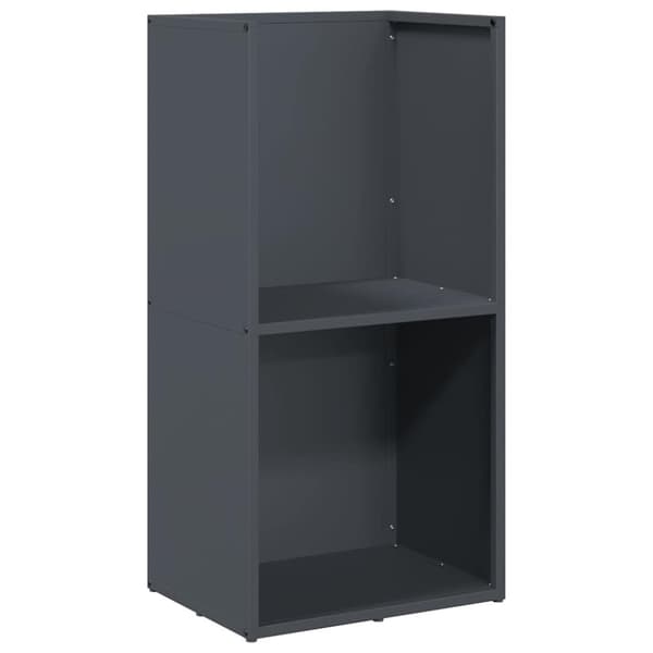 vidaXL Vedstativ antrasitt 40x30x80 cm kaldvalset stål