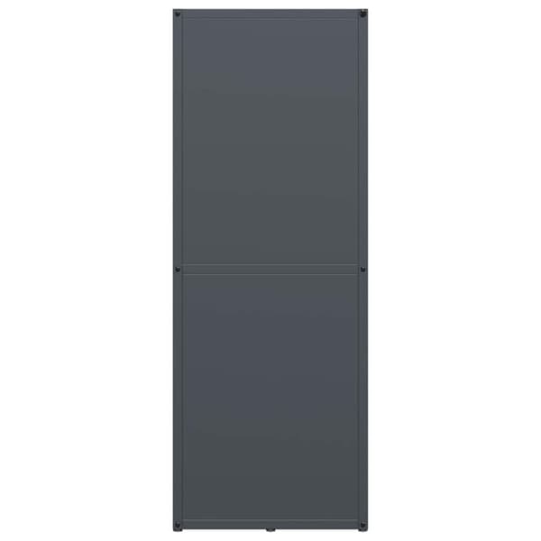 vidaXL Vedstativ antrasitt 40x30x80 cm kaldvalset stål