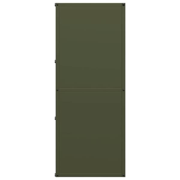 vidaXL Vedställ olivgrön 40x30x75 cm kallvalsat stål