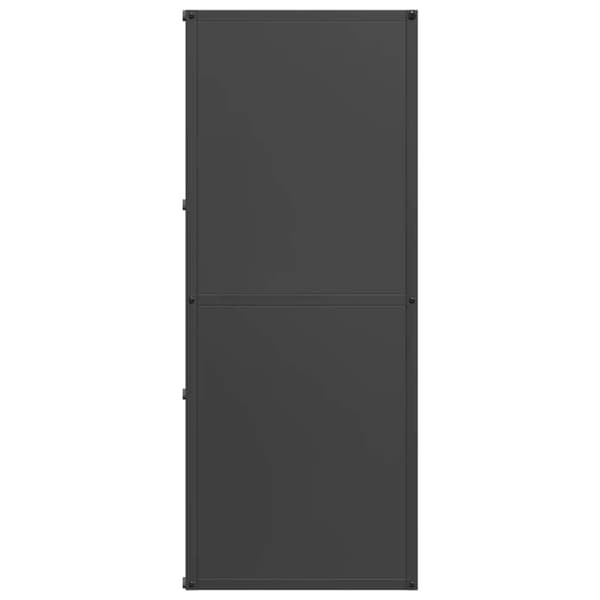 vidaXL Vedställ svart 40x30x75 cm kallvalsat stål