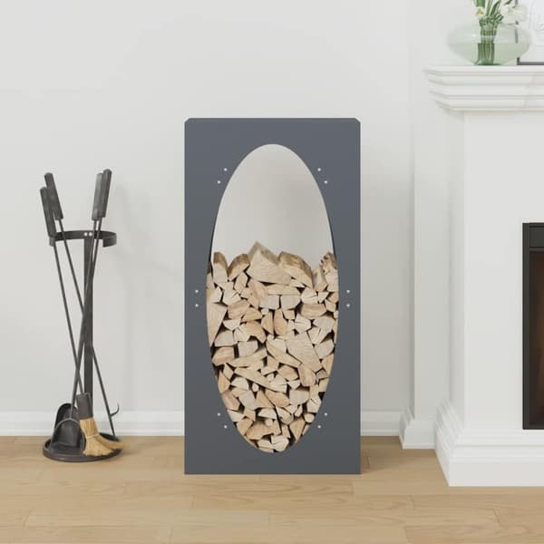 vidaXL Vedställ antracit 50x23x100 cm kallvalsat stål