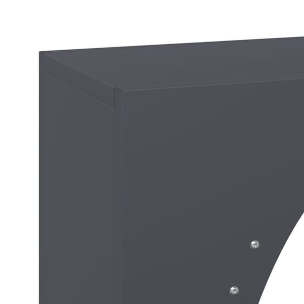 vidaXL Vedställ antracit 50x23x100 cm kallvalsat stål