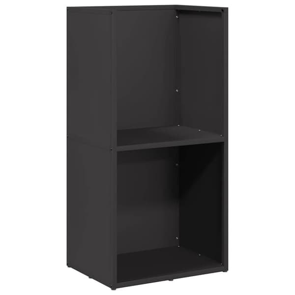 vidaXL Vedställ svart 40x30x80 cm kallvalsat stål