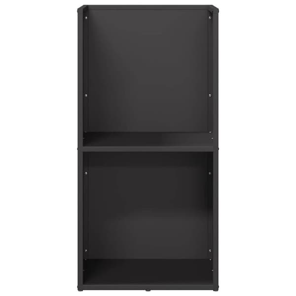 vidaXL Vedställ svart 40x30x80 cm kallvalsat stål