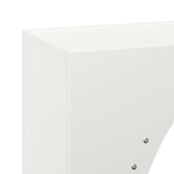 vidaXL Vedstativ hvit 50x23x100 cm kaldvalset stål