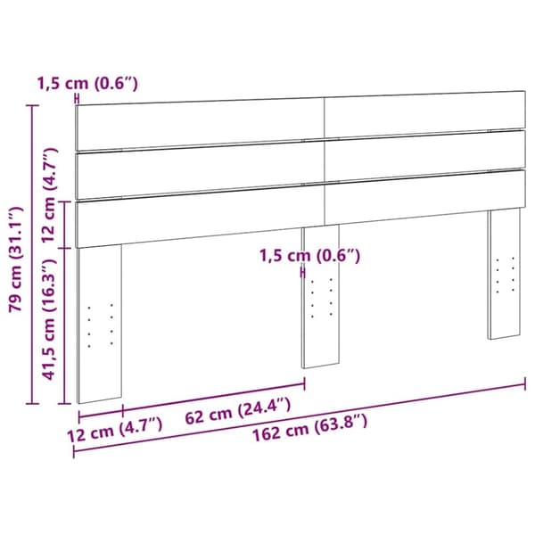 vidaXL Vedstativ hvit 40x30x75 cm kaldvalset stål