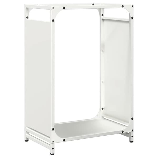 vidaXL Vedstativ svart 44x28x65 cm kaldvalset stål