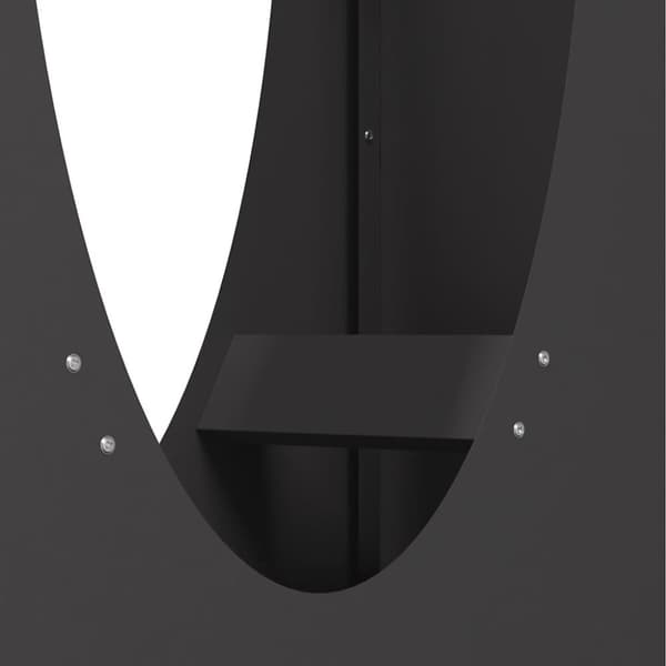 vidaXL Vedställ svart 50x23x100 cm kallvalsat stål