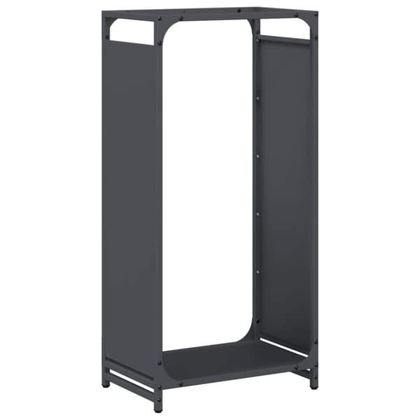 vidaXL Vedstativ antrasitt 44x28x90 cm kaldvalset stål
