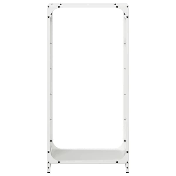 vidaXL Vedställ vit 44x28x90 cm kallvalsat stål