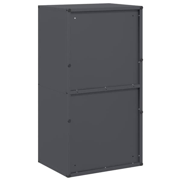 vidaXL Vedstativ antrasitt 40x30x75 cm kaldvalset stål