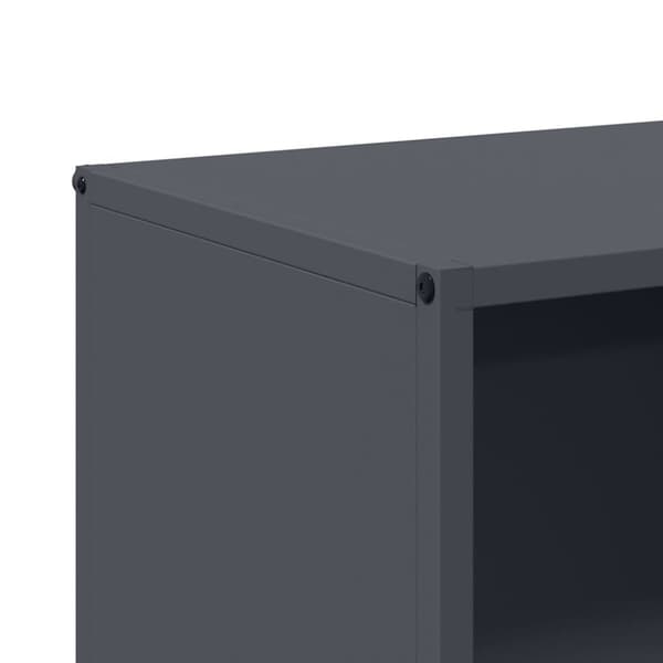 vidaXL Vedstativ antrasitt 40x30x75 cm kaldvalset stål