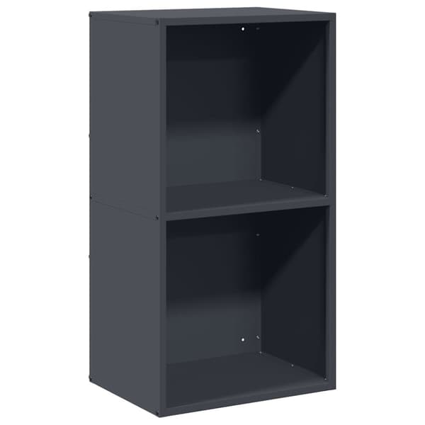 vidaXL Vedstativ antrasitt 40x30x75 cm kaldvalset stål