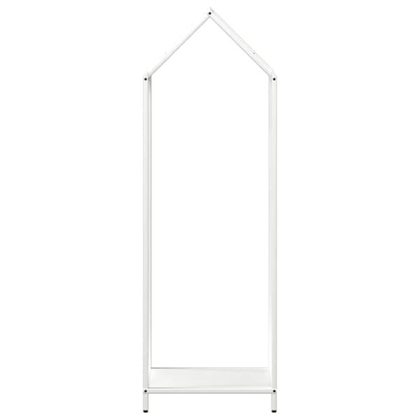 vidaXL brændestativ 40x25x120 cm koldvalset stål hvid