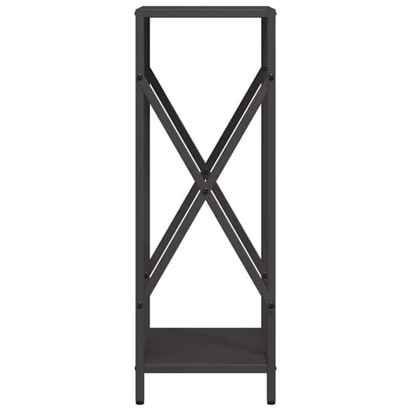 vidaXL Polttopuuteline Musta 34x25x70 cm Kylmävalssattua terästä