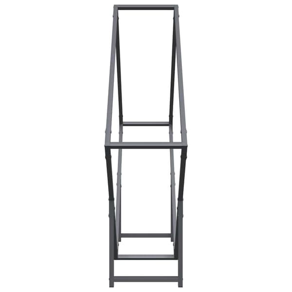 vidaXL Polttopuut Antrasiitti 100x25x100 cm Kylmävalssattu teräs